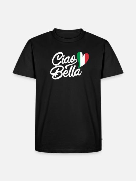 Ciao Bella - Men's Premium Organic T-Shirt - black