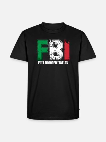 Italian - Men's Premium Organic T-Shirt - black
