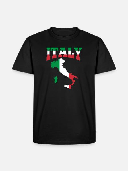 Italie Italien Italien Italia cadeau - T-shirt Premium bio Homme - noir