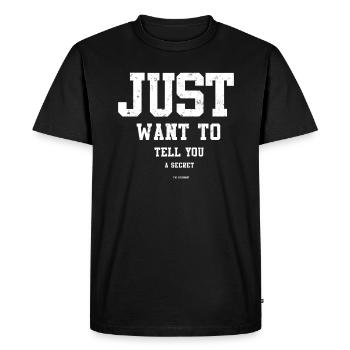 Enceinte - T-shirt Premium bio Homme - noir - Devant - Nico (187cm)