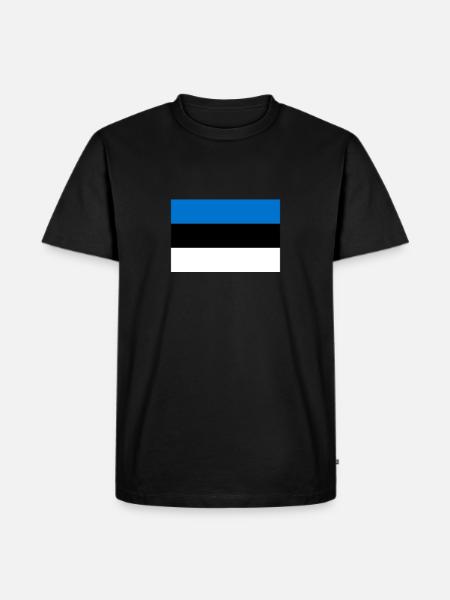 Estonie drapeau estonien drapeau - T-shirt Premium bio Homme - noir