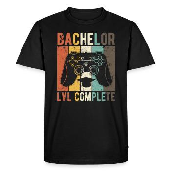 Bachelor's Degree Degree Students - Men's Premium Organic T-Shirt - black - Front - Nico (187cm)