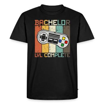 Bachelor Abschluss Studium Studenten Geschenk - Männer Premium Bio T-Shirt - Schwarz - Vorne - Nico (187cm)