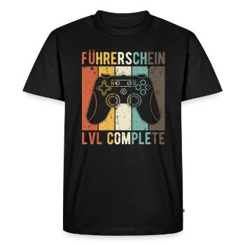 Driver's license test passed - Men's Premium Organic T-Shirt - black - Front - Nico (187cm)