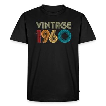 Millésime 1960 - T-shirt Premium bio Homme - noir - Devant - Nico (187cm)