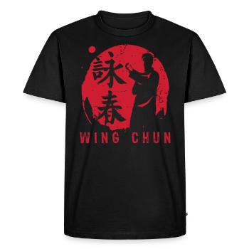 Wing Chun Kung Fu - T-shirt Premium bio Homme - noir - Devant - Nico (187cm)