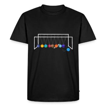 Pendule Newton Planet - T-shirt Premium bio Homme - noir - Devant - Nico (187cm)