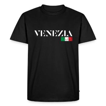 VENISE VENEZIA ITALIA ITALIE VACANCES (f) - T-shirt Premium bio Homme - noir - Devant - Nico (187cm)