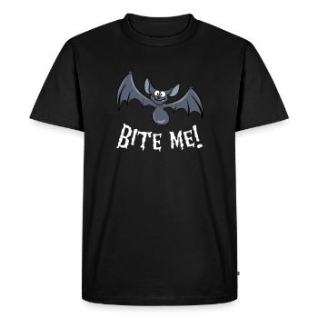 Please me! Sweet bat. Vampire bat - Men's Premium Organic T-Shirt - black - Front - Nico (187cm)