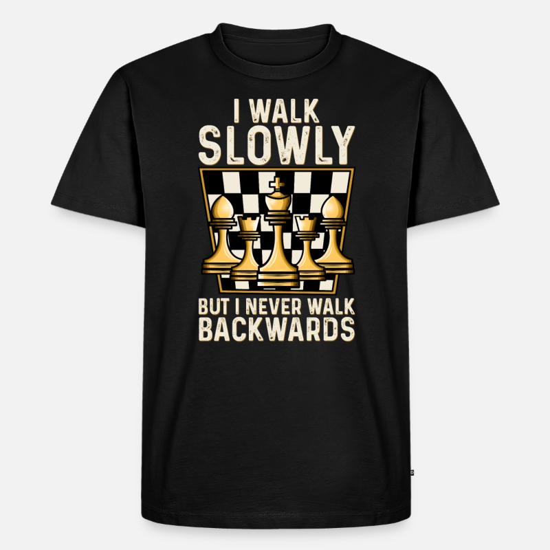 Joueur d'échecs maître d'échecs échecs - T-shirt Premium bio Homme - noir