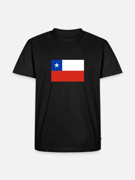 Chile Chilean Flag Flag - Men's Premium Organic T-Shirt - black