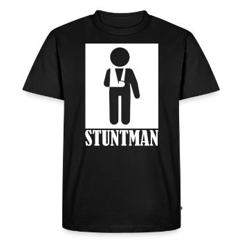 Stuntman arm fracture broken bone - Men's Premium Organic T-Shirt - black - Front - Nico (187cm)