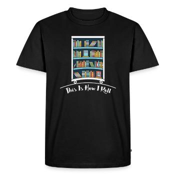 Cadeau d'amant de livre Voici comment je roule le cadeau de lecteur - T-shirt Premium bio Homme - noir - Devant - Nico (187cm)