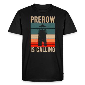 Prerow appelle le phare de vacances de la mer Baltique - T-shirt Premium bio Homme - noir - Devant - Nico (187cm)