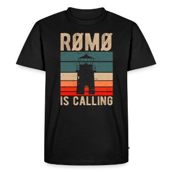 Dänemark Urlaub Skandinavien Spruch Römö - Männer Premium Bio T-Shirt - Schwarz - Vorne - Nico (187cm)