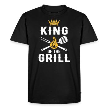 King of The Grill - T-shirt Premium bio Homme - noir - Devant - Nico (187cm)