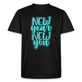Au revoir 2020 Humour Nouvel An Nouveau Vous Heureux Nouveau - T-shirt Premium bio Homme - noir - Devant - Nico (187cm)