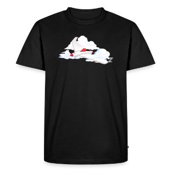 Glider Glider Pilot T-Shirt Gift Pilot - Men's Premium Organic T-Shirt - black - Front - Nico (187cm)