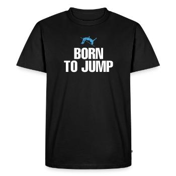 Born To Jump Pole Vault Shirt Gift - Men's Premium Organic T-Shirt - black - Front - Nico (187cm)