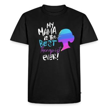 My Mama Best Therapist Ever Therapist's Son Gift - T-shirt Premium bio Homme - noir - Devant - Nico (187cm)