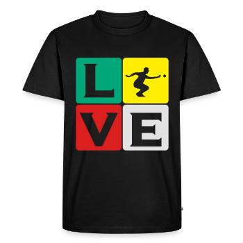 Boule Pétanque pétanque boule boule boule - T-shirt Premium bio Homme - noir - Devant - Nico (187cm)