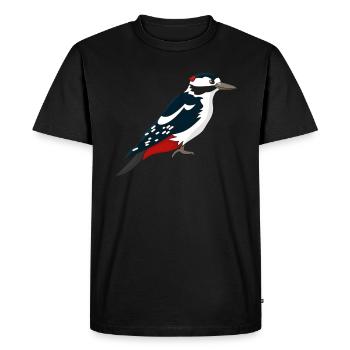 Picts de conception de T-shirt cadeau - T-shirt Premium bio Homme - noir - Devant - Nico (187cm)