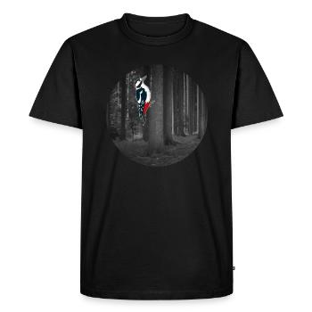 Picts de conception de T-shirt cadeau - T-shirt Premium bio Homme - noir - Devant - Nico (187cm)