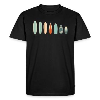 Surfboards Geschenk Surfer Meer Stand Urlaub - Männer Premium Bio T-Shirt - Schwarz - Vorne - Nico (187cm)