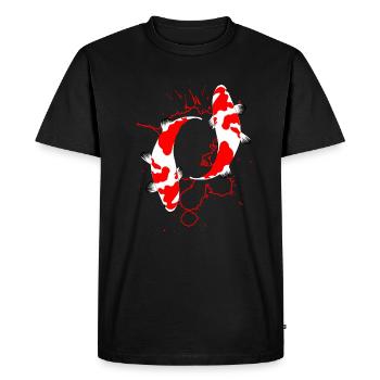 Koi poisson cadeau poisson japonais - T-shirt Premium bio Homme - noir - Devant - Nico (187cm)