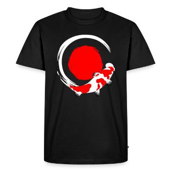 Koi poisson cadeau poisson japonais - T-shirt Premium bio Homme - noir - Devant - Nico (187cm)