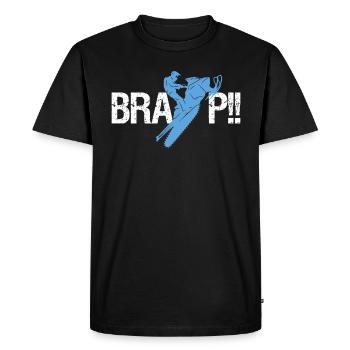 BRAAAP Motoneige Motoneige T-shirt - T-shirt Premium bio Homme - noir - Devant - Nico (187cm)