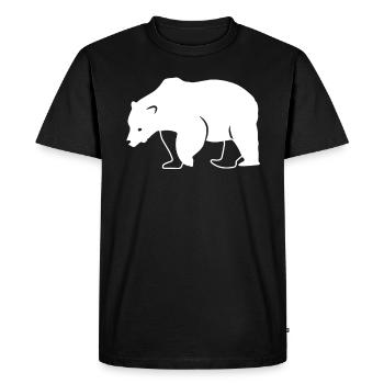 Polar Bear Lover Gift - Men's Premium Organic T-Shirt - black - Front - Nico (187cm)