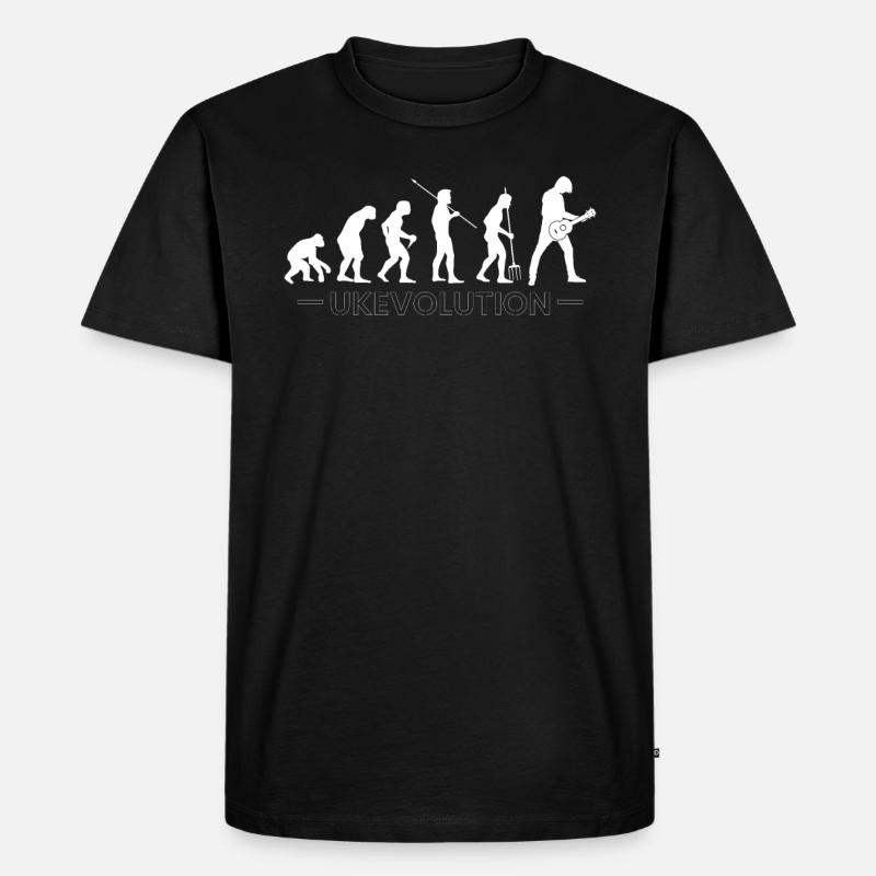 Evolution Ukulele Ukevolution - Men's Premium Organic T-Shirt - black