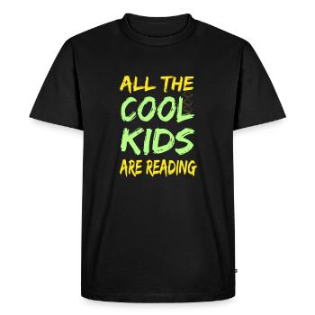 Tous les enfants cool lisent - T-shirt Premium bio Homme - noir - Devant - Nico (187cm)