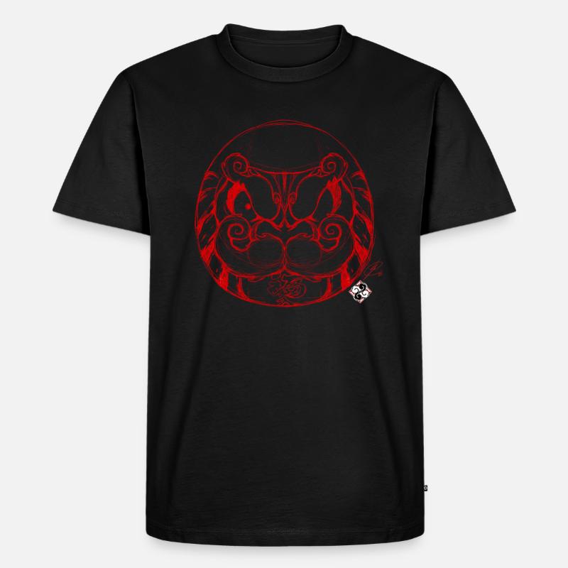 Daruma - Männer Premium Bio T-Shirt - Schwarz