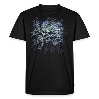 Abstrait - T-shirt Premium bio Homme - noir - Devant - Nico (187cm)