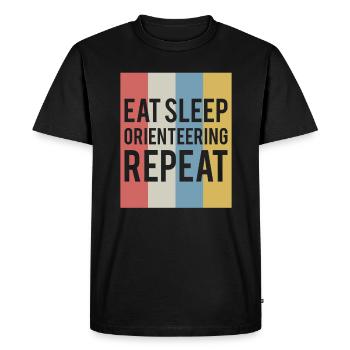 Eat Sleep Pole Vault Stabhochsprung Shirt - Men's Premium Organic T-Shirt - black - Front - Nico (187cm)