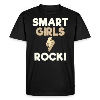 Cadeau d’autonomisation des femmes Smart Girls Rock Smart - T-shirt Premium bio Homme - noir - Devant - Nico (187cm)