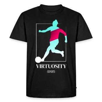 Football féminin virtuose - T-shirt Premium bio Homme - noir - Devant - Nico (187cm)