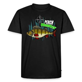 Chasseur de perches - T-shirt Premium bio Homme - noir - Devant - Nico (187cm)
