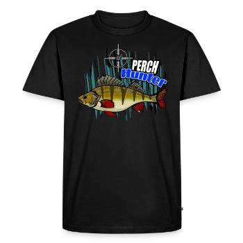 Chasseur de perches - T-shirt Premium bio Homme - noir - Devant - Nico (187cm)