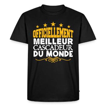 Cascadeur | meilleur Cascadeur | légende Cascadeur - T-shirt Premium bio Homme - noir - Devant - Nico (187cm)
