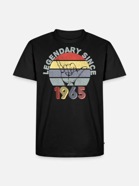 1965 | Annata leggendaria dall'anniversario del 1965 - Maglietta ecologica premium da uomo - nero