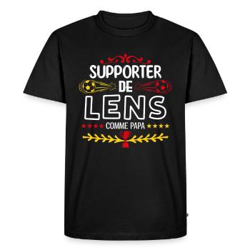 Je Suis Un Supporter De Lens Parfait - T-shirt Premium bio Homme - noir - Devant - Nico (187cm)