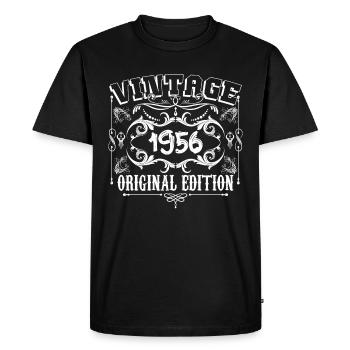 1956 | Vintage Original Edition 1956 birthday - T-shirt Premium bio Homme - noir - Devant - Nico (187cm)