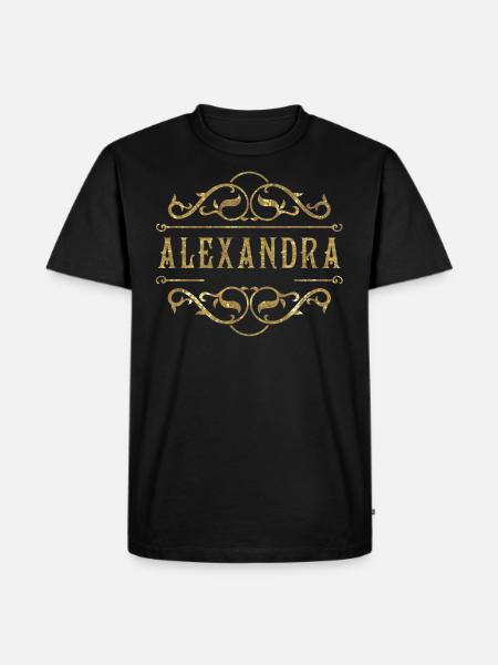 Alexandra or - T-shirt Premium bio Homme - noir