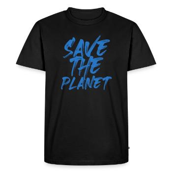 Les idées cadeaux écologistes sauvent la planète - T-shirt Premium bio Homme - noir - Devant - Nico (187cm)