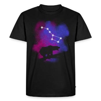Ursa Major constellation - Men's Premium Organic T-Shirt - black - Front - Nico (187cm)