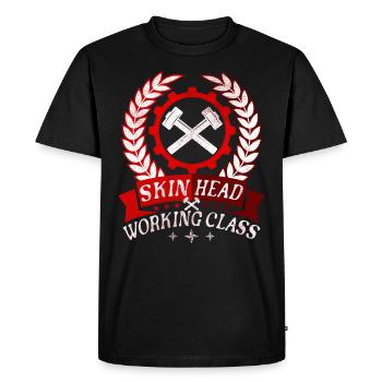Oi Skinhead, Skinhead Girl, Punk - Männer Premium Bio T-Shirt - Schwarz - Vorne - Nico (187cm)