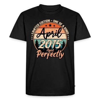 April 2015 anniversary 2015 legends April - Men's Premium Organic T-Shirt - black - Front - Nico (187cm)